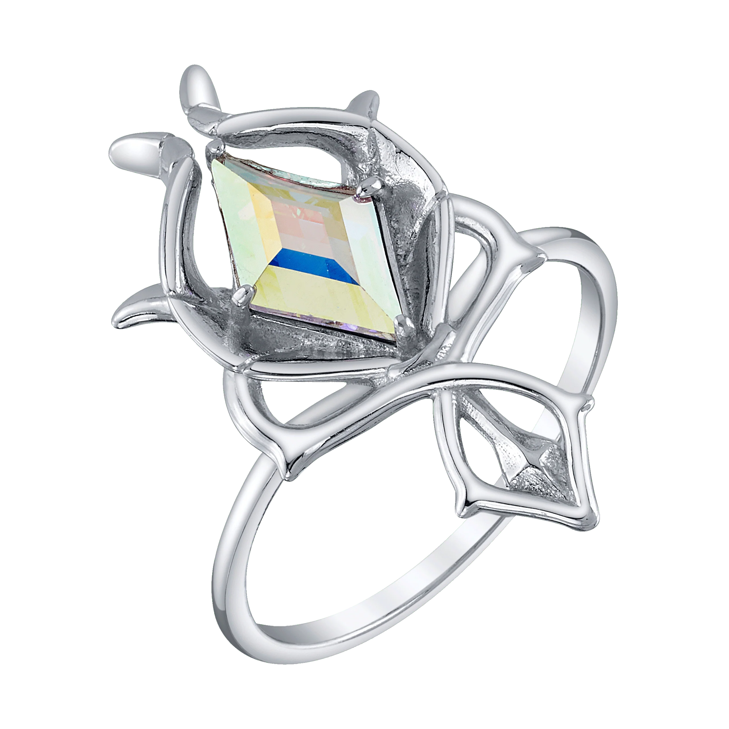 RockLove Crystal Rose Janna Staff Ring