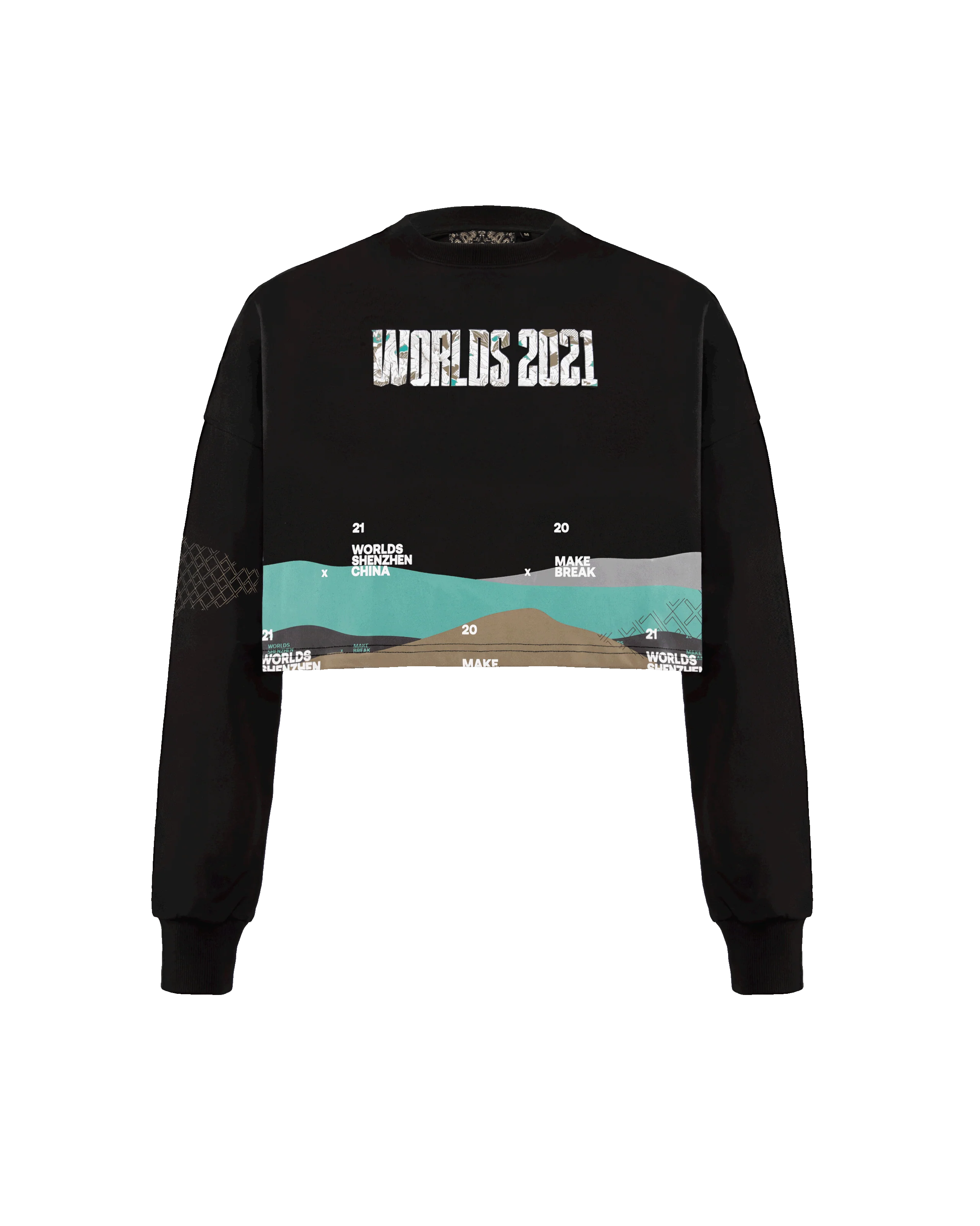 Worlds 2021 Women's Cropped Long Sleeve Tee